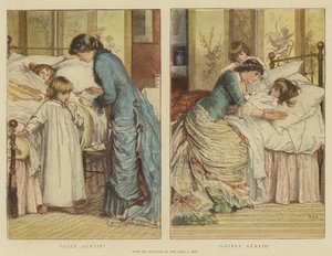 Grimme tante, dejlige tante (chromolitho)